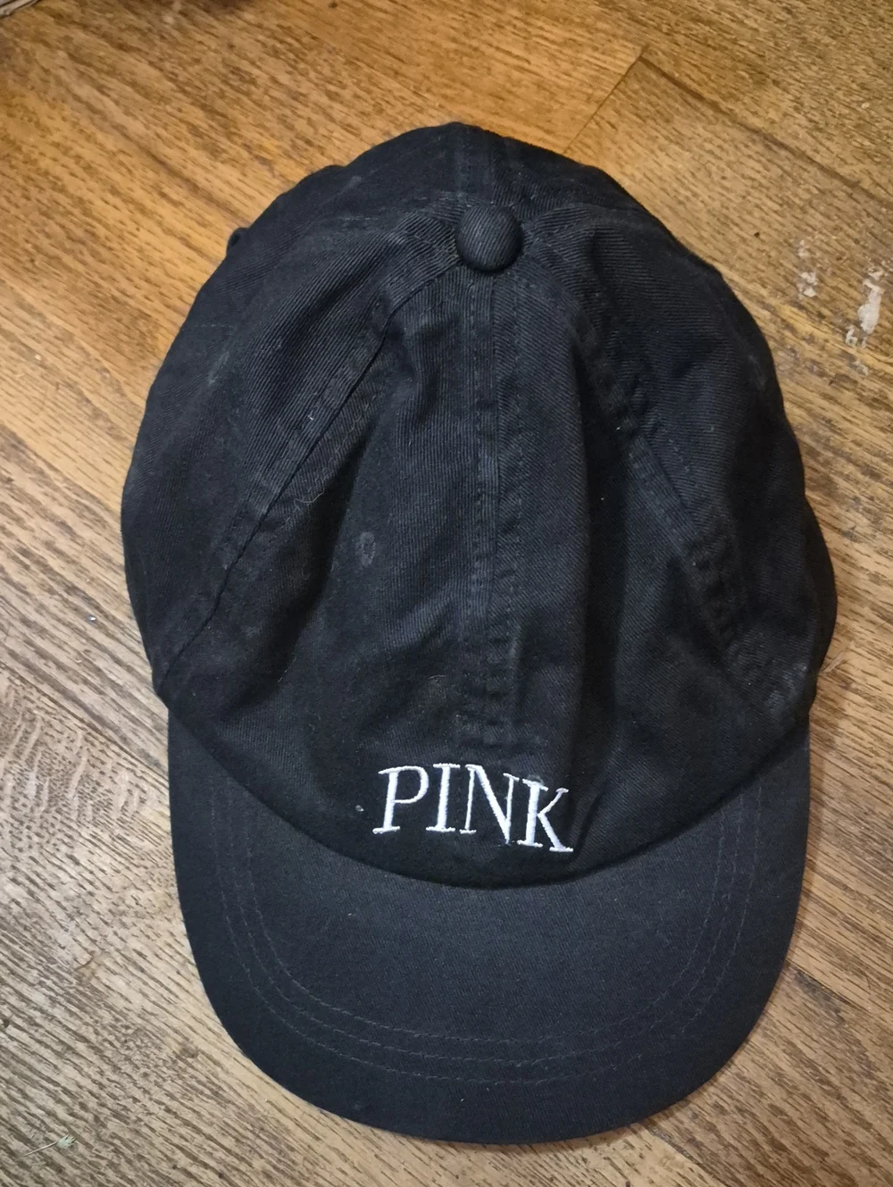 PINK Victoria's Secret Black Kids Logo Cap - Picture 1 of 3